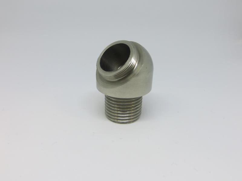 Peça INOX, cónica com fresado